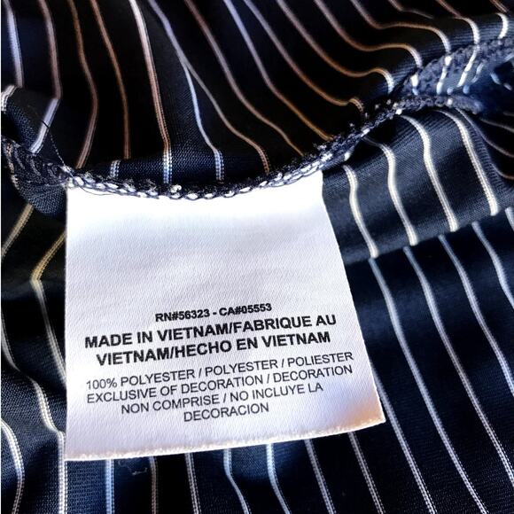 Nike Golf Mens Blue Stripe Dri Fit Polo Shirt size L - Picture 5 of 5